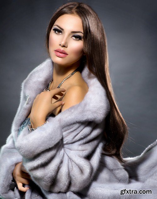 Girl in a fur coat