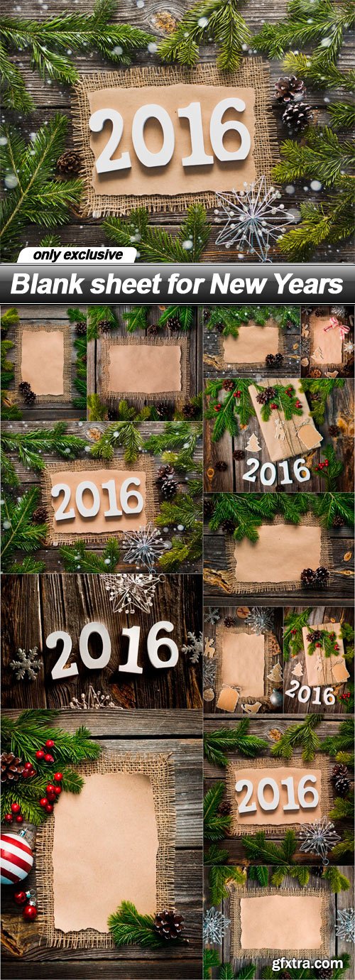 Blank sheet for New Years - 13 UHQ JPEG