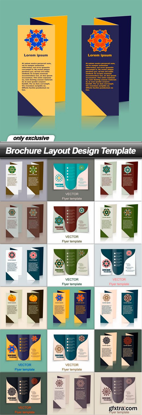 Brochure Layout Design Template - 18 EPS