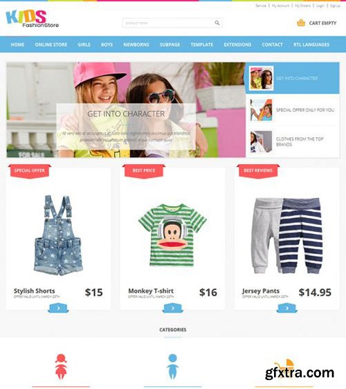 Joomla-Monster - JM Kids Fashion VirtueMart Store v1.01 - Joomla 2.5 & 3.x Template