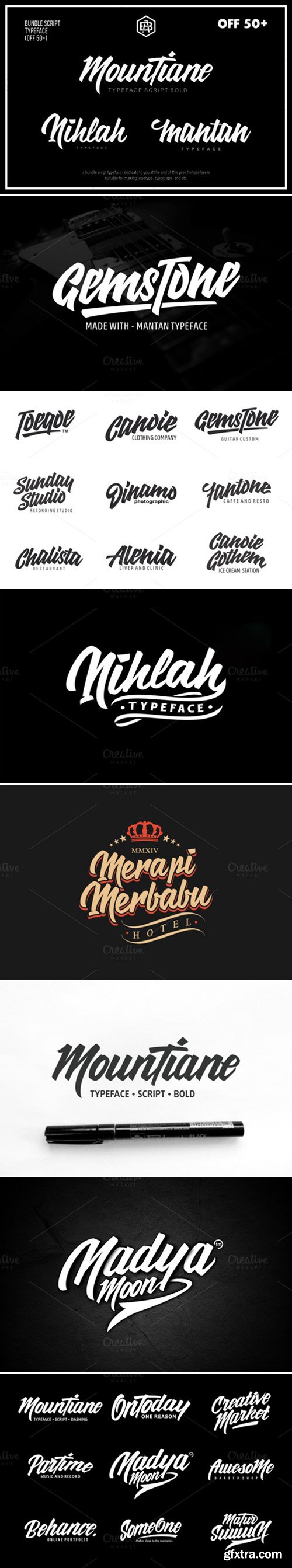 CM - Bundle Script Typeface 456405