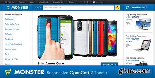 ThemeForest - Monster Responsive OpenCart 2.1.0.1 Theme - 9269147