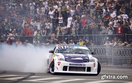 Collection of extreme motor sport drifting wheel slip sliding on the asphalt 25 HQ Jpeg