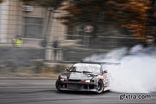 Collection of extreme motor sport drifting wheel slip sliding on the asphalt 25 HQ Jpeg