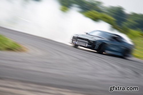 Collection of extreme motor sport drifting wheel slip sliding on the asphalt 25 HQ Jpeg