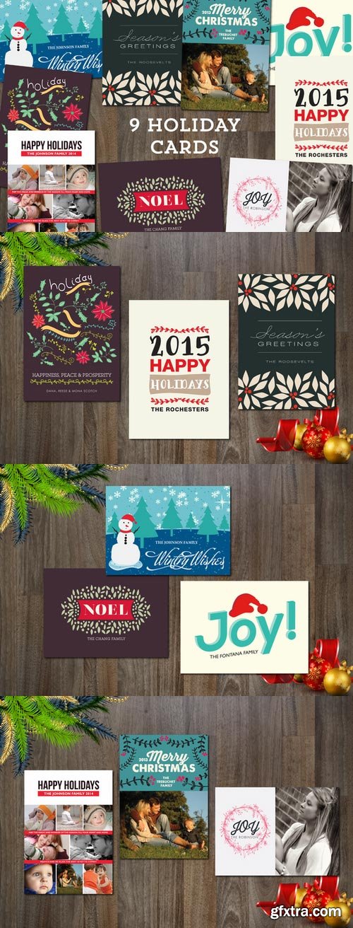 CM - 9 Holiday Cards Templates_1 437249