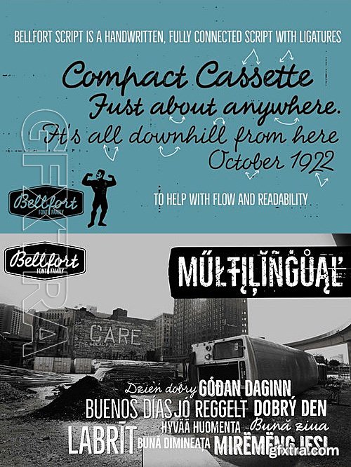 CM - Bellfort Family - 25 fonts