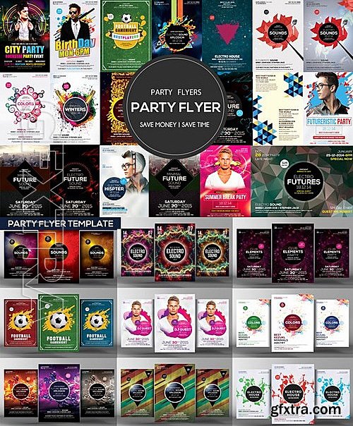 CM - 100 Corporate and Party Flyers Psd 457743