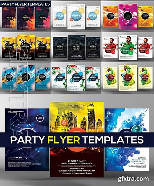 CM - 100 Corporate and Party Flyers Psd 457743