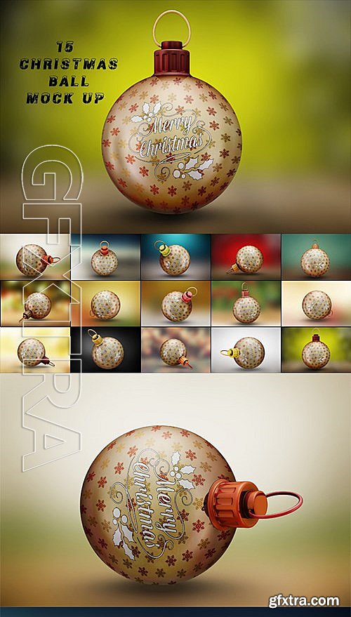 CM - BUNDLE Christmas Ball Mock-Up 457024