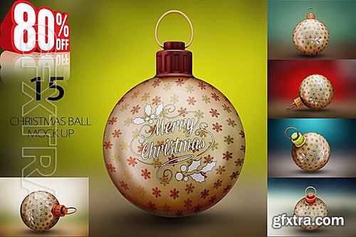 CM - BUNDLE Christmas Ball Mock-Up 457024