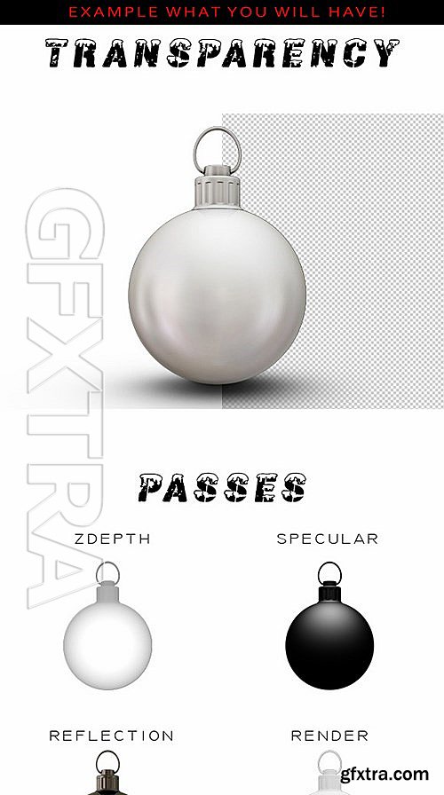 CM - BUNDLE Christmas Ball Mock-Up 457024