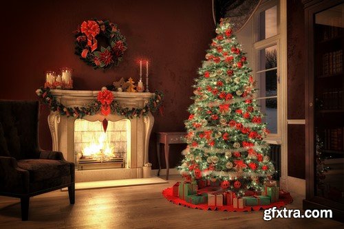 Christmas home interior