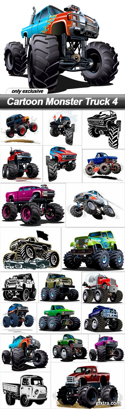 Cartoon Monster Truck 4 - 20 EPS