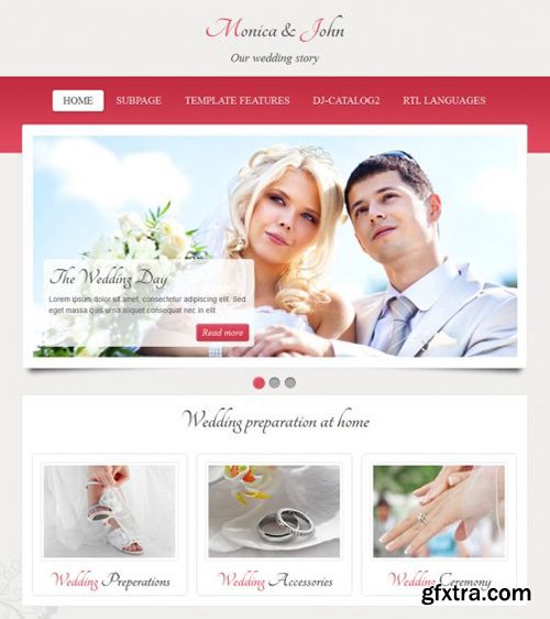 Joomla-Monster - JM Wedding06 v1.02 - Joomla 2.5 & 3.x Template