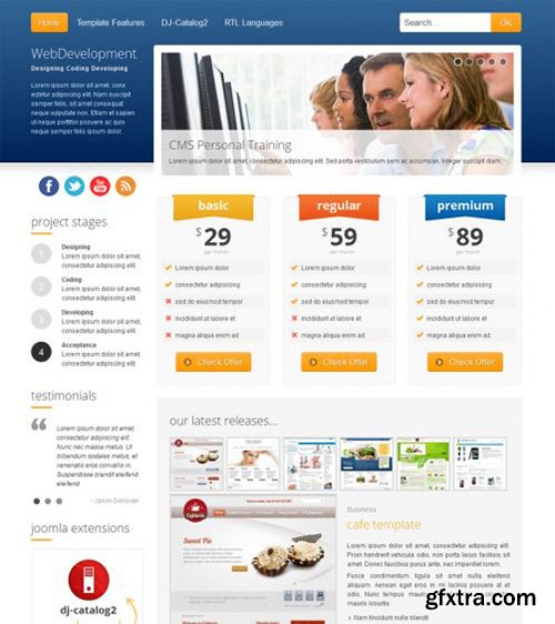 Joomla-Monster - JM Web Development v1.08 - Joomla 2.5 Template