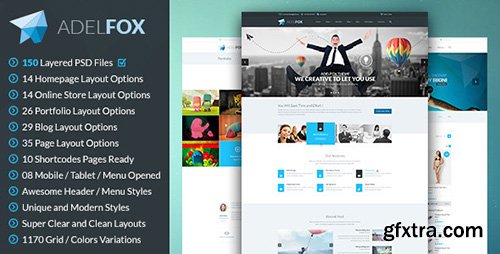 ThemeForest - AdelFox v2.5 - Multi-Purpose PSD Template - 6185546