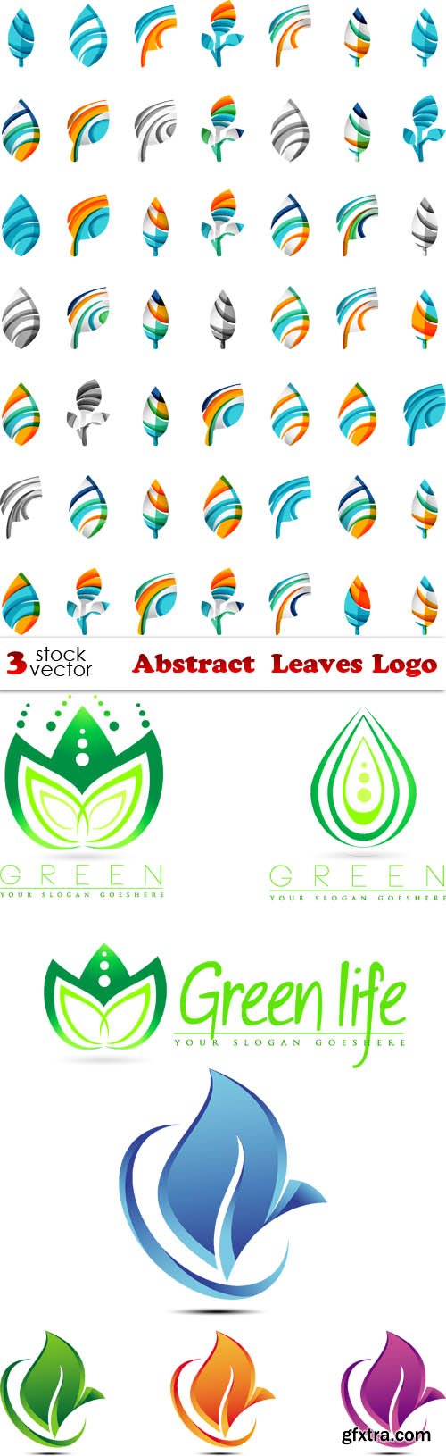 Vectors - Abstract Leaves Logo