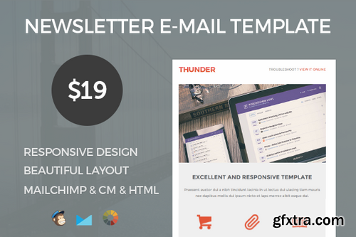 CM - Thunder - Responsive E-mail Template 338430