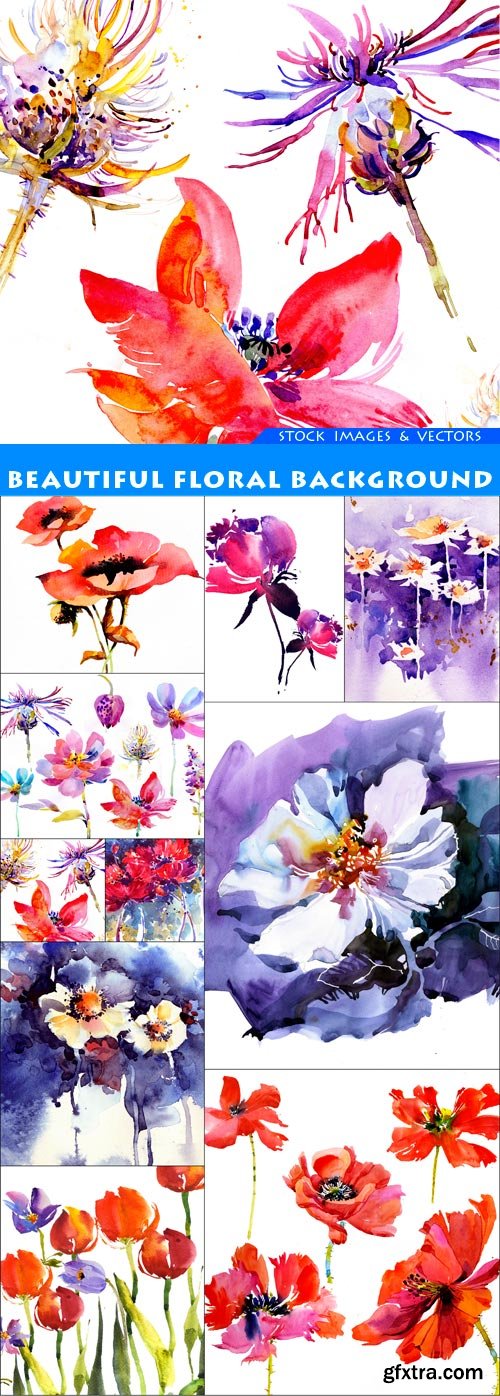 Beautiful floral background 10X JPEG