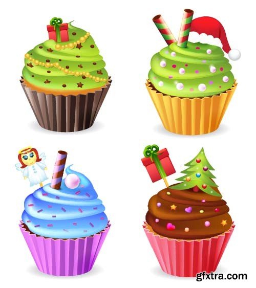 Christmas cupcake 1