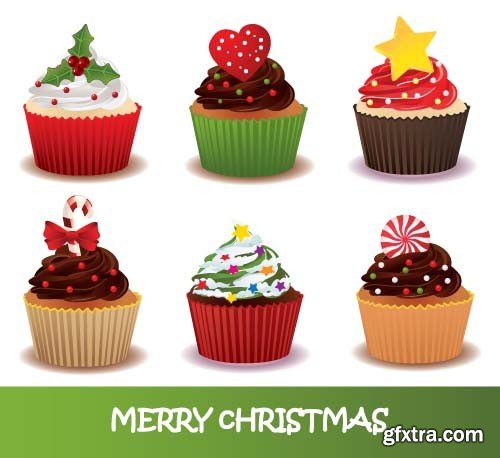 Christmas cupcake 1