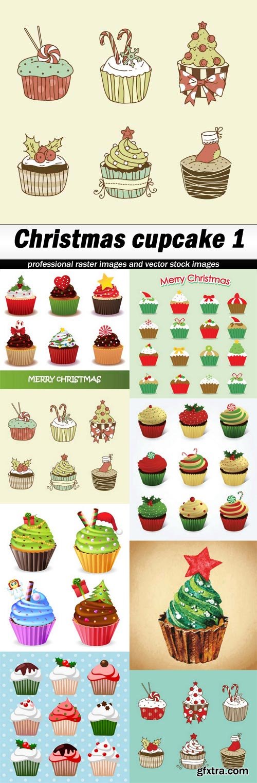 Christmas cupcake 1