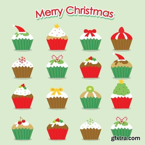 Christmas cupcake 1