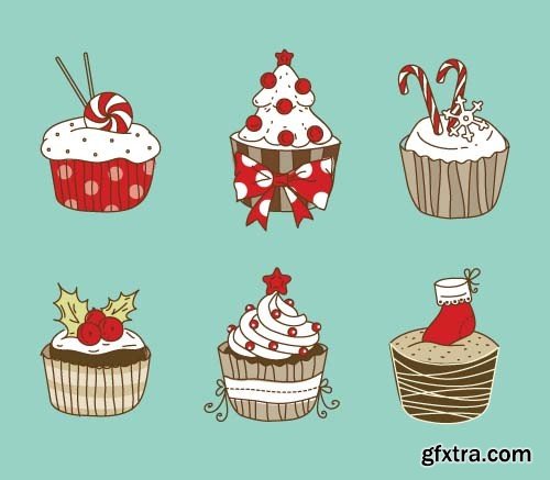 Christmas cupcake 1