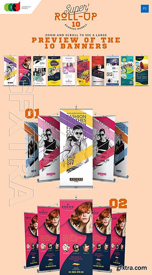 CM - Super 1 - Roll-Up Banners Bundle 319214