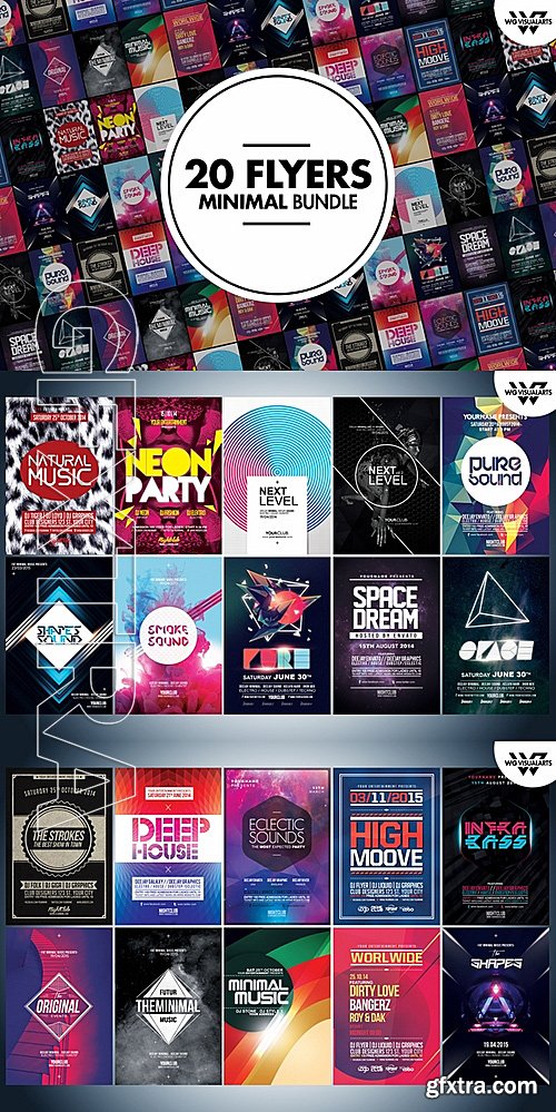 CM - MEGA MINIMAL Flyer Bundle 249232