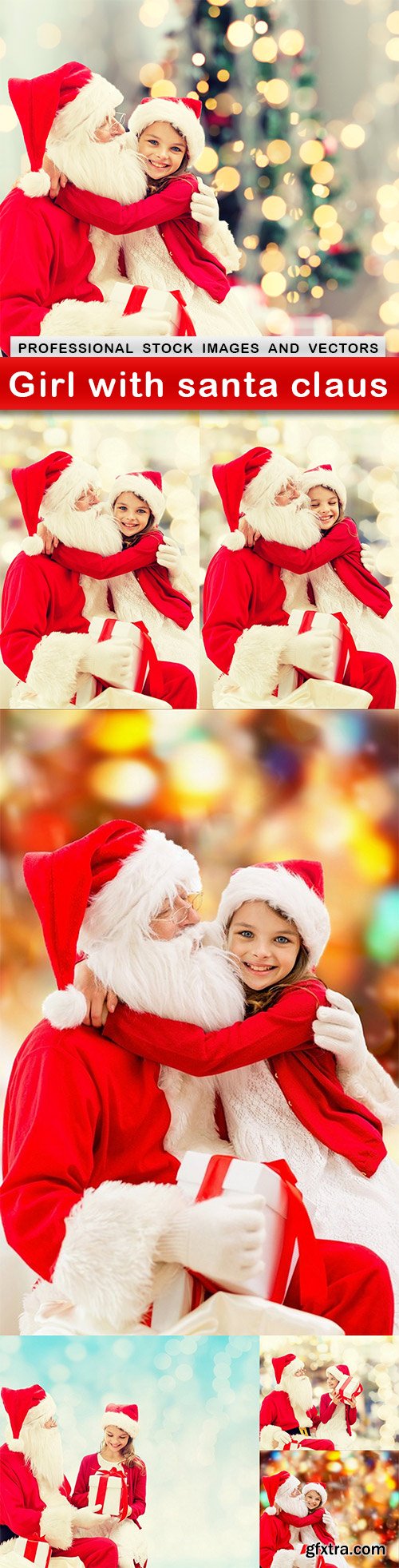 Girl with santa claus - 7 UHQ JPEG