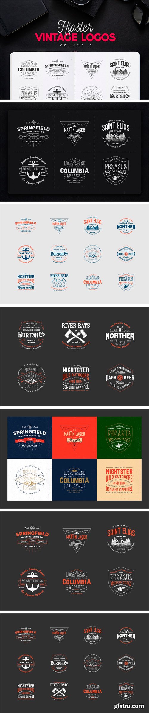 CM 311966 - Hipster Vintage Logo Pack 2