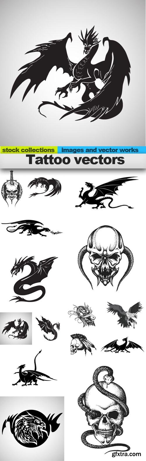 Tattoo vectors, 15 x EPS