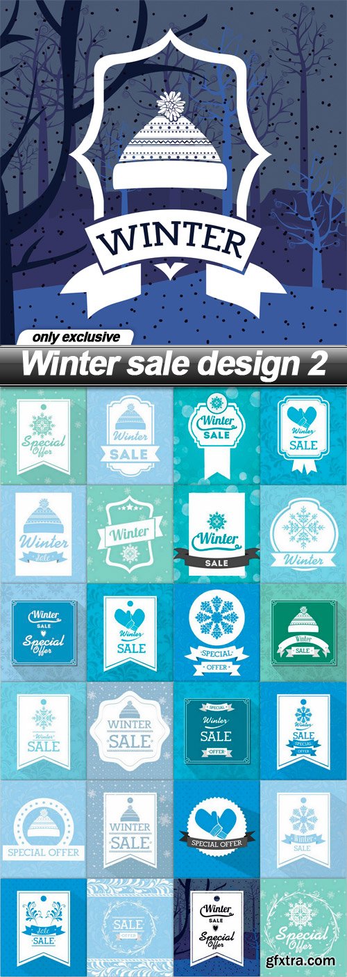 Winter sale design 2 - 25 EPS