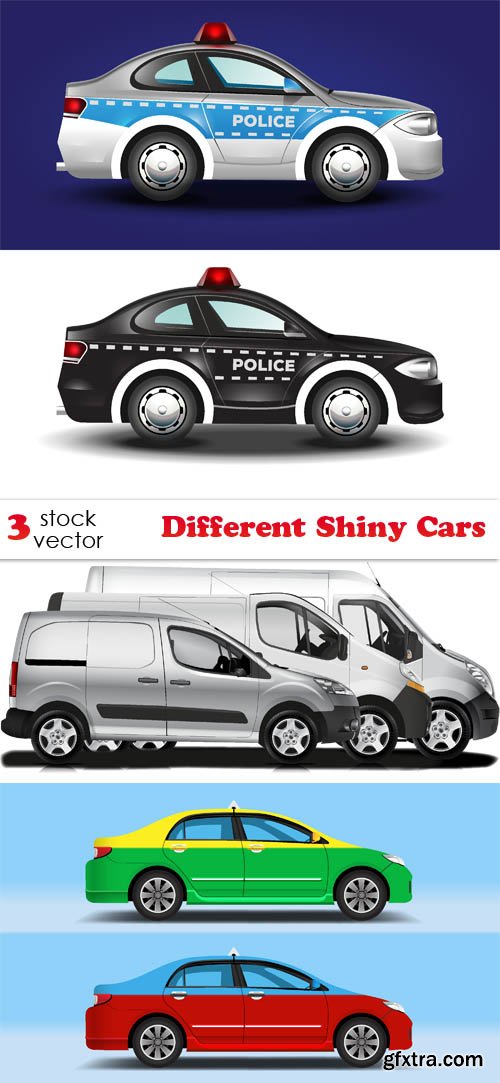 Vectors - Different Shiny Cars