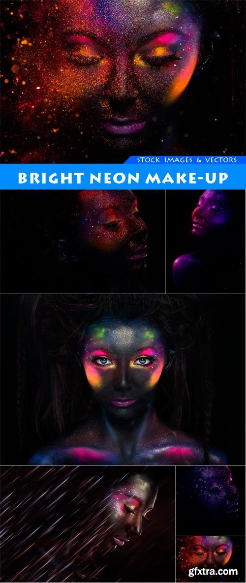 Bright neon make-up 6X JPEG