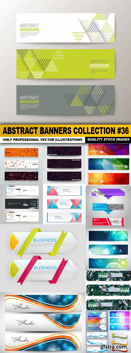 Abstract Banners Collection #36 - 15 Vectors