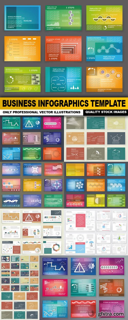 Business Infographics Template - 10 Vector