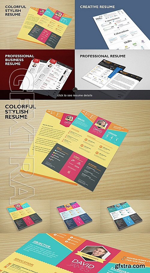 CM - Massive Designer Resumes Bundle 361264