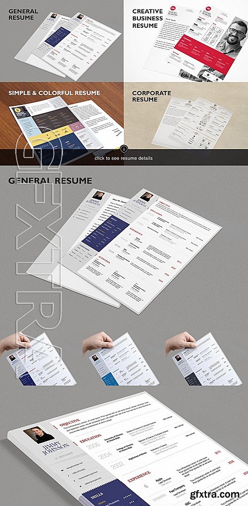 CM - Massive Designer Resumes Bundle 361264