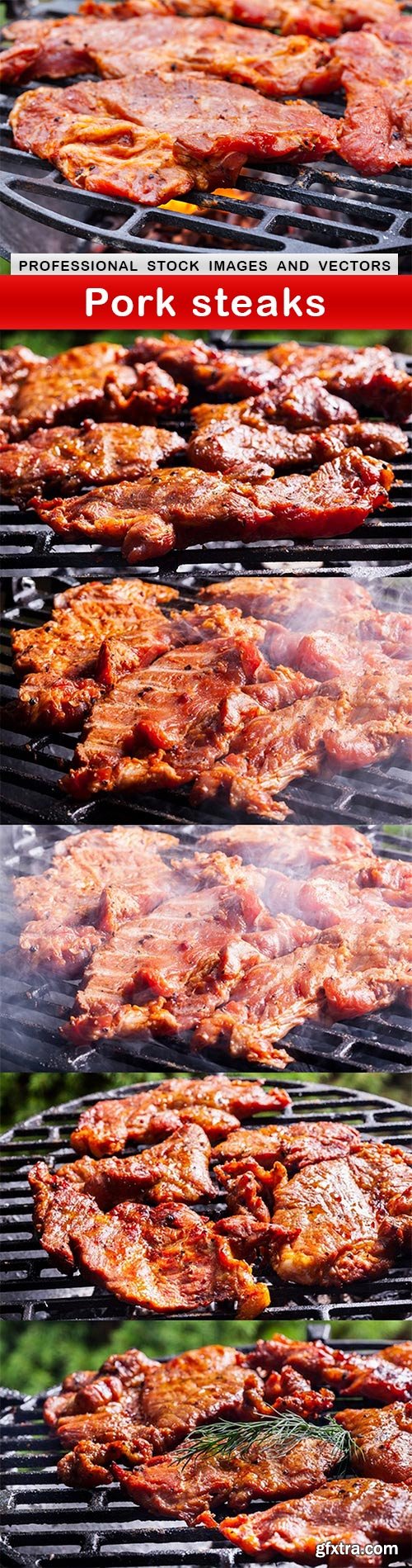 Pork steaks - 6 UHQ JPEG