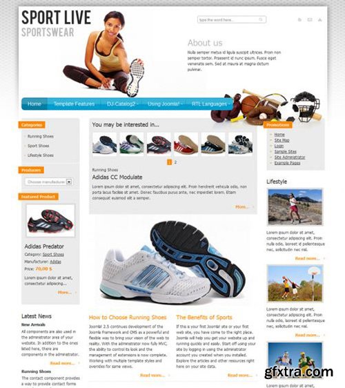 Joomla-Monster - JM Sport v1.01 - Joomla 2.5 Template