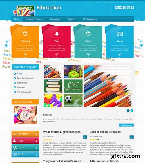 Joomla-Monster - JM School Tools Store v1.02 - Joomla 3.x Template