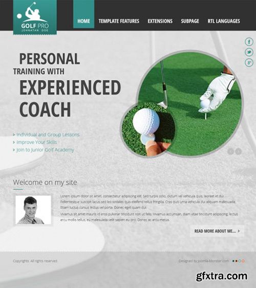 Joomla-Monster - JM Personal Site v1.03 - Joomla 2.5 & 3.x Template