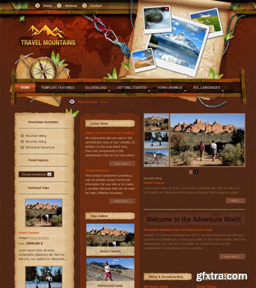 Joomla-Monster - JM Mountains v1.01 - Joomla 2.5 Template