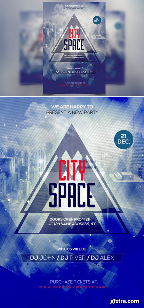 CM - City Space - PSD Party Flyer 460740