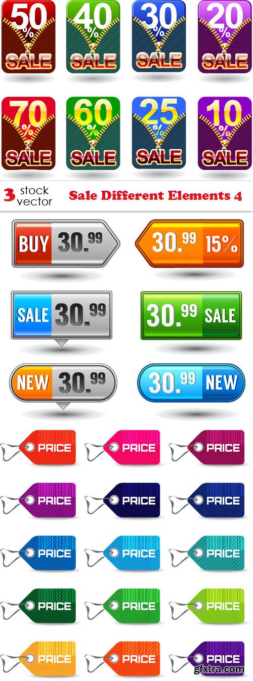 Vectors - Sale Different Elements 4