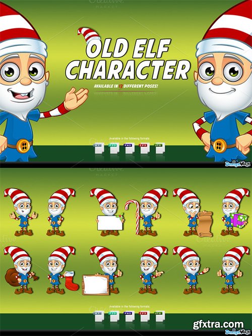 Creativemarket Old Elf Character 453639