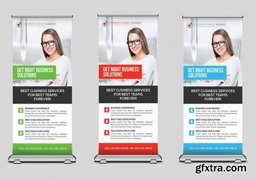 CM - 15 Business Rollup Banners Bundle 459064